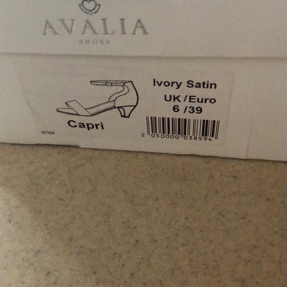 Capri ivory satin wedding shoes